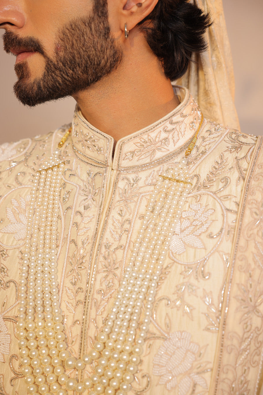 Narottam Ivory Sherwani Set