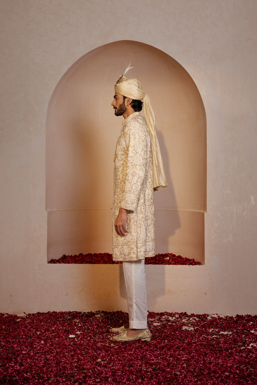 Narottam Ivory Sherwani Set