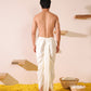 Milky White Pleated Dhoti Pant