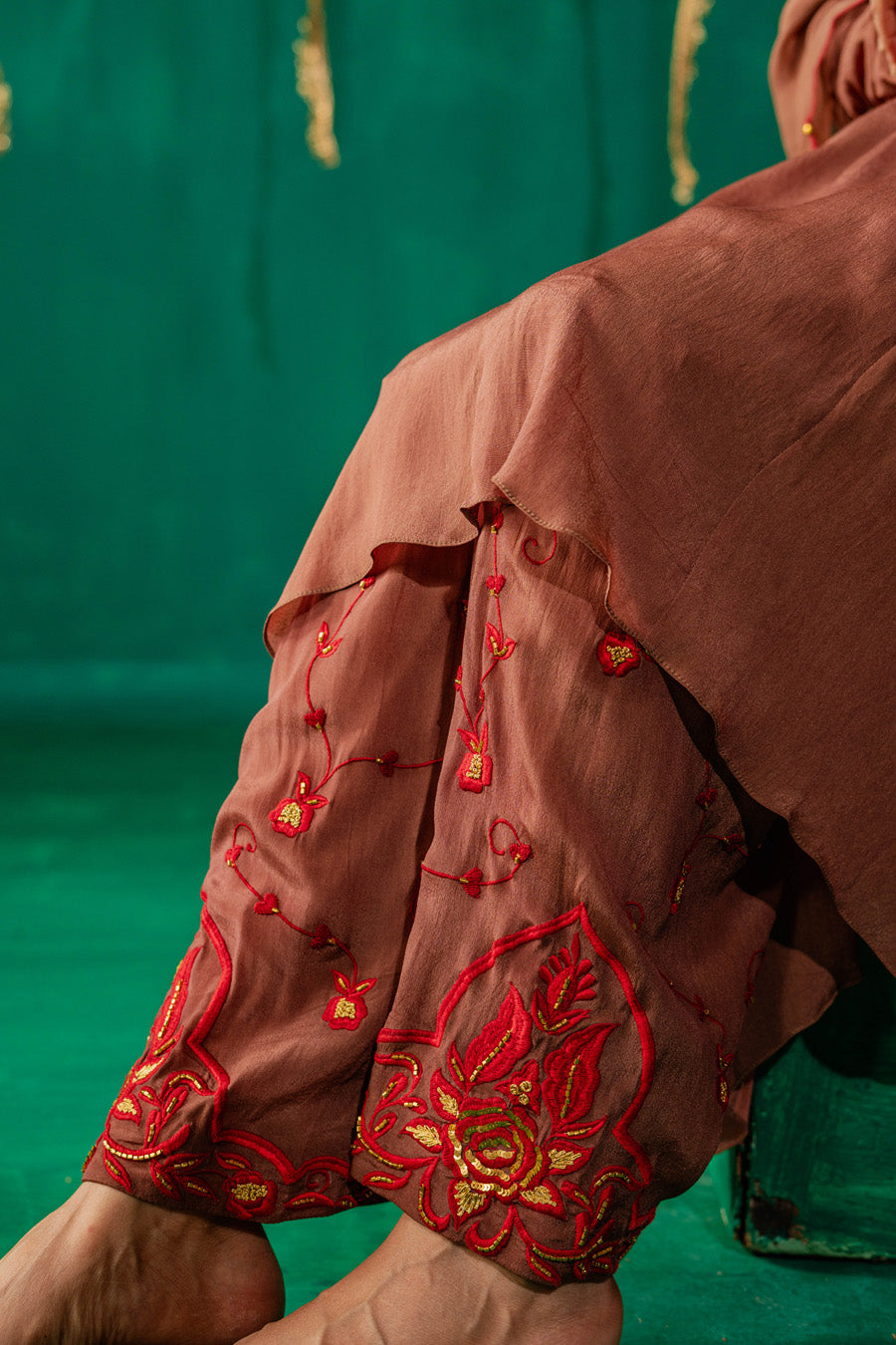 Brown Suit With Salwar Set With Dupatta