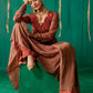 Brown Suit With Salwar Set With Dupatta