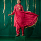 Hot Pink Suit With Salwar Set With Dupatta