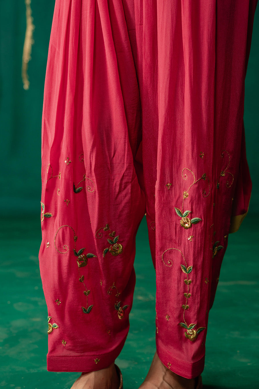 Hot Pink Suit With Salwar Set With Dupatta