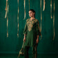 Green Staright Kurta With Gharara And Dupatta