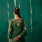 Green Staright Kurta With Gharara And Dupatta