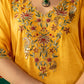 Yellow Phiran With Salwar Set