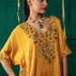 Yellow Phiran With Salwar Set