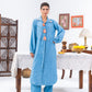 Blue Long Shirt Kurta And Pants