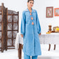 Blue Long Shirt Kurta And Pants