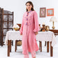 Pink Long Shirt Kurta And Pants