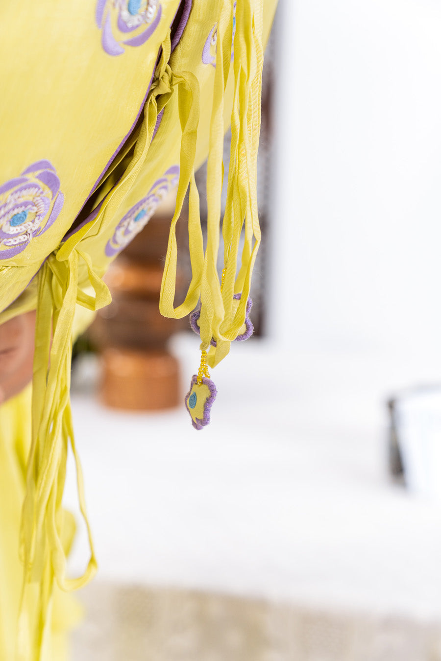 Lime Green Flared Top With Straight Pants