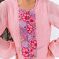 Pink flat Chiffion Kurta And Set