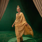 Golden Saree And Blouse Set