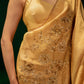 Golden Saree And Blouse Set