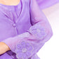 Purple coat witn inner and skirt