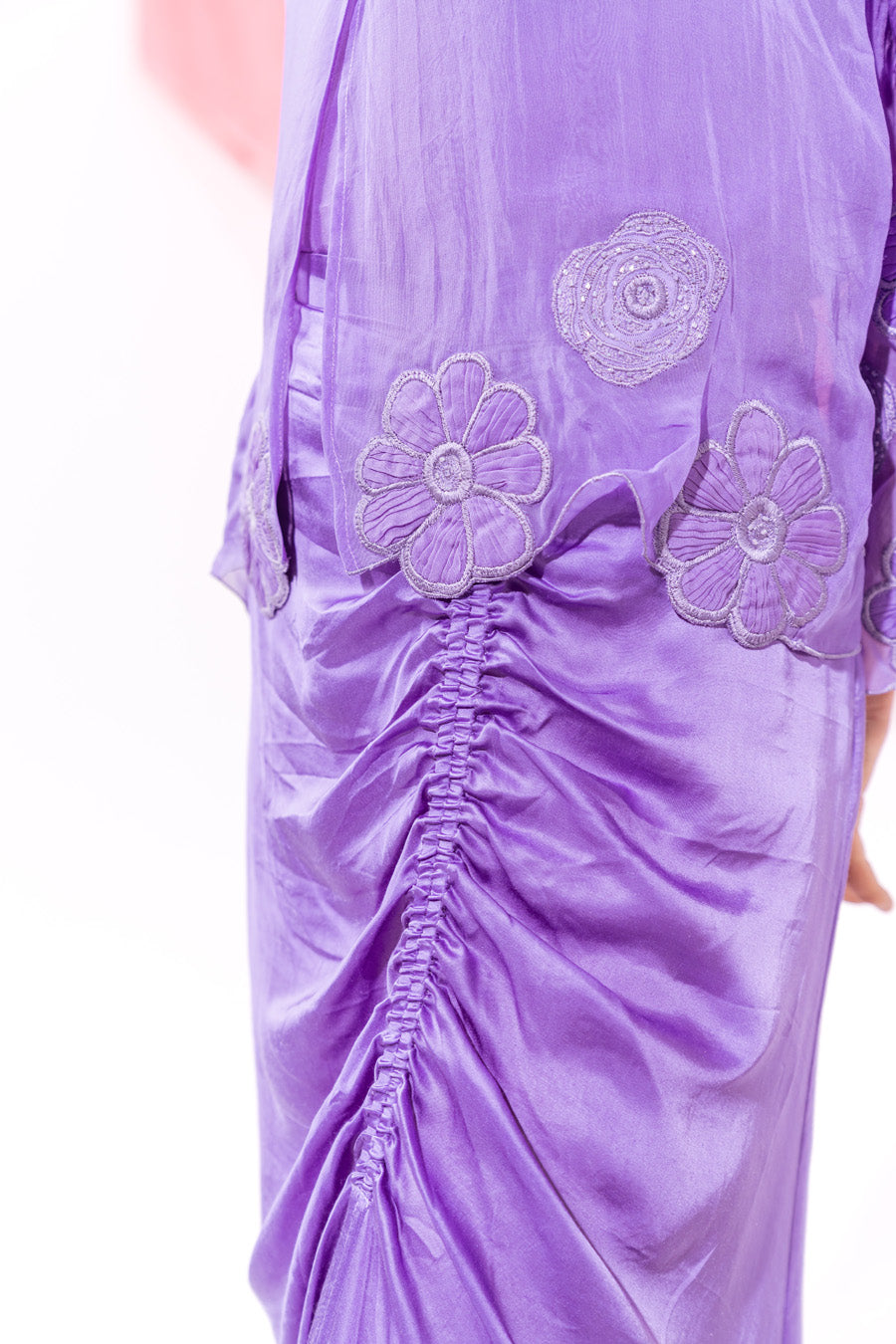 Purple coat witn inner and skirt