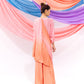 Peach And Pink Ombre Drape Kurta Set