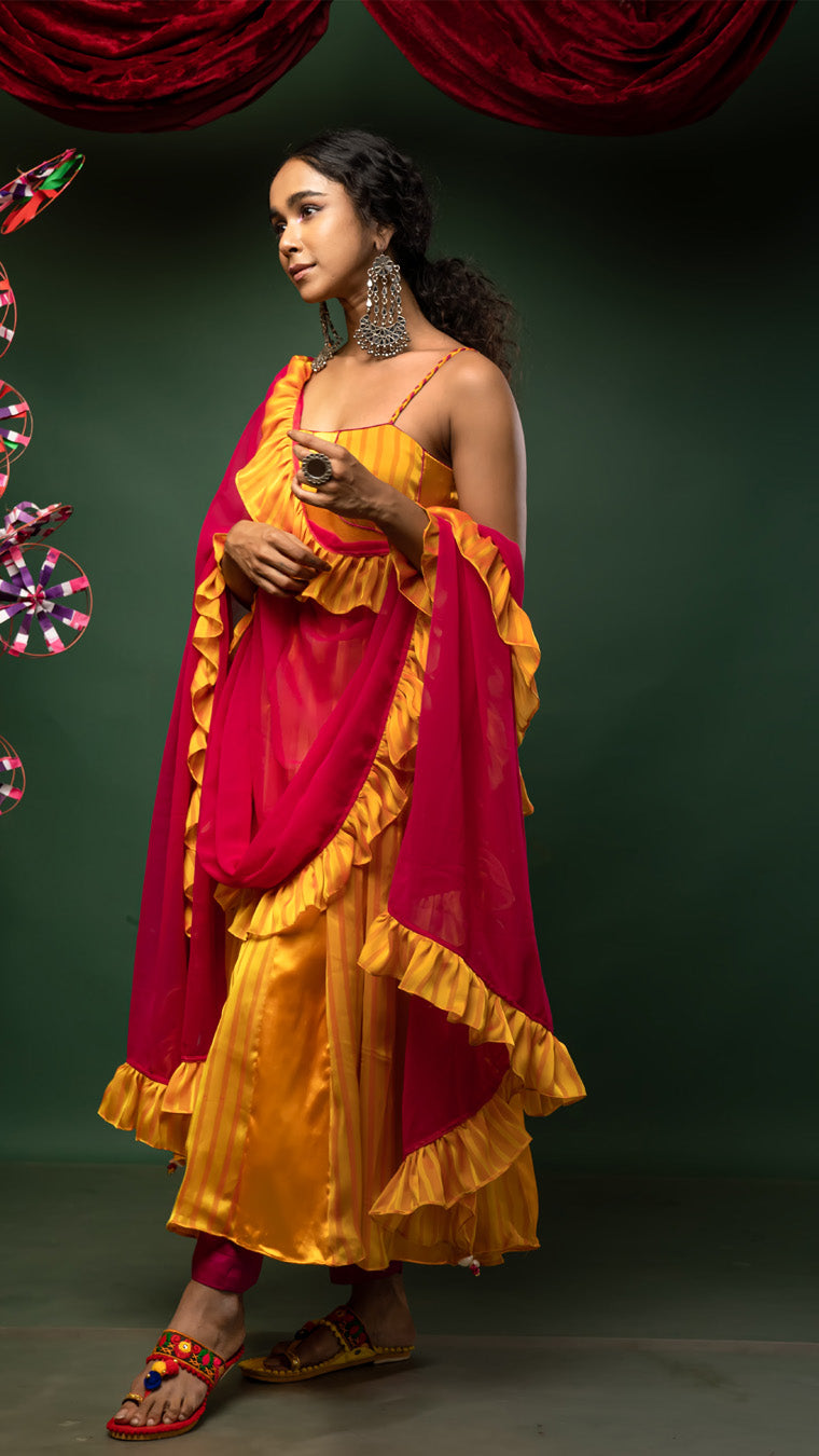 Merry go around Anarkali set