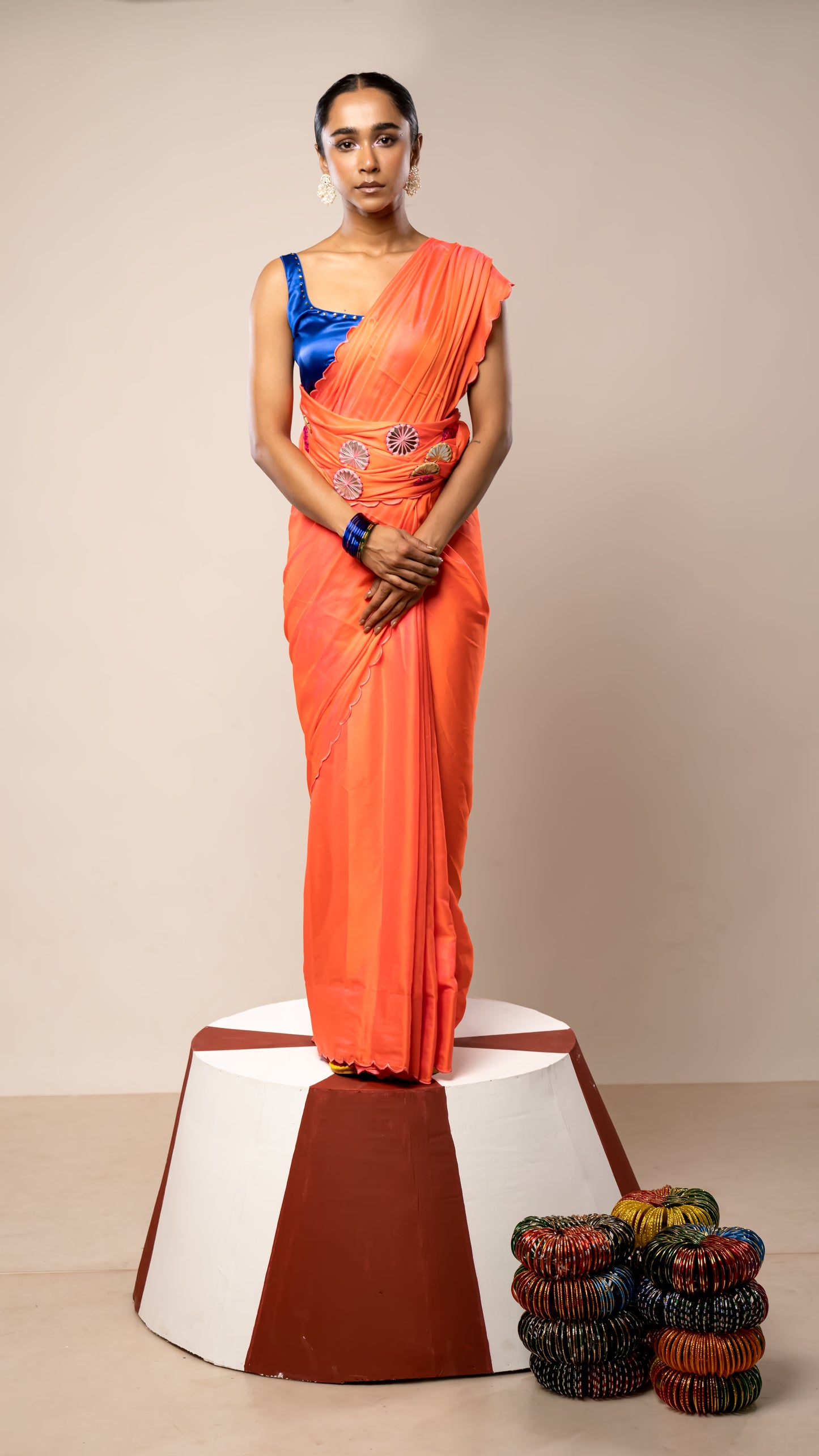 Kanch ki Churi Saree Set with Blouse