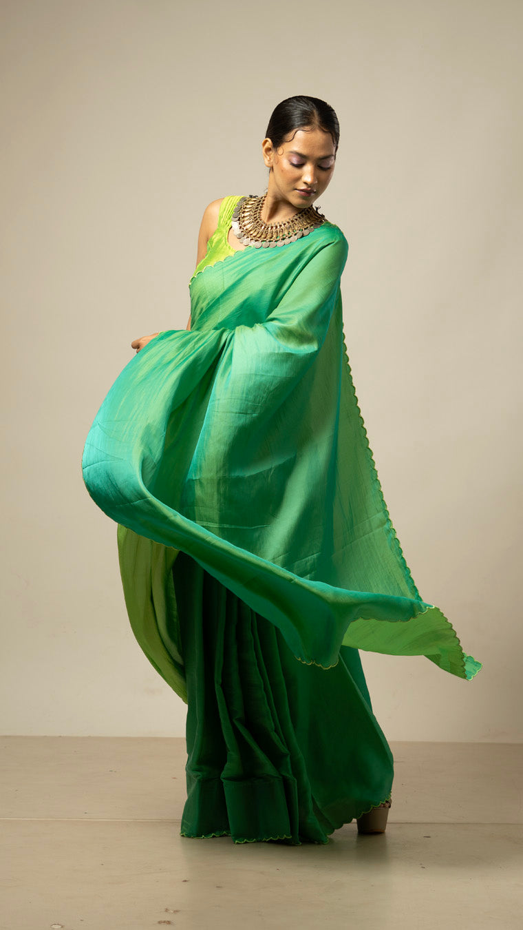 Mango Bite saree set