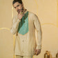 Turquoise Patch Short Kurta Set