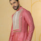 Pink Patch Short kurta set