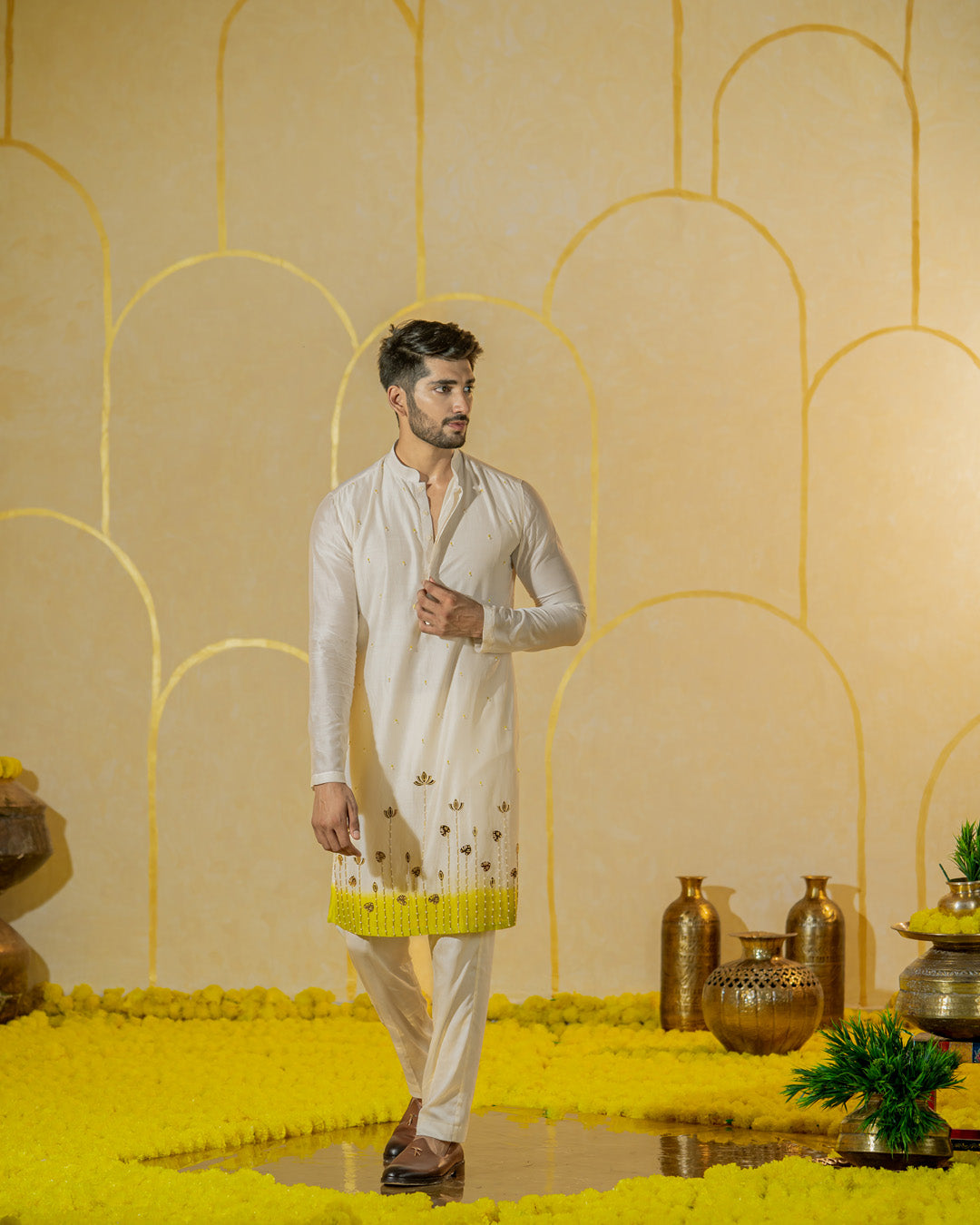 Ivory Garden Long kurta set