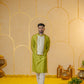 Green Patch Long kurta set