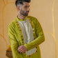 Green Patch Long kurta set