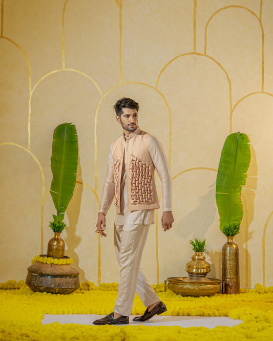 Dusty Ivory kurta set