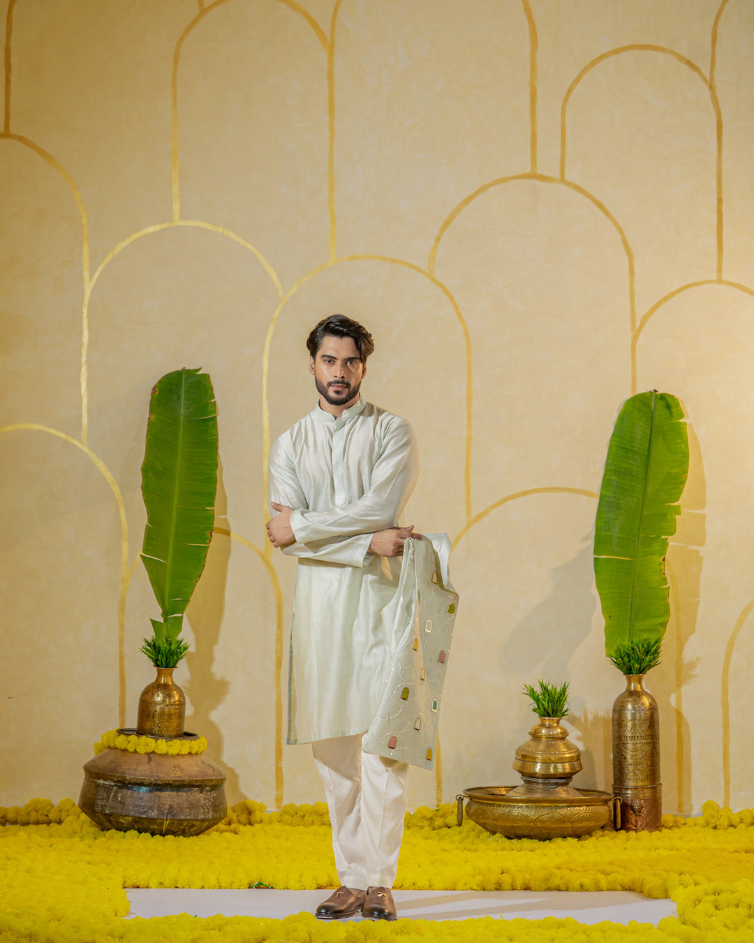Mint Mist long kurta set