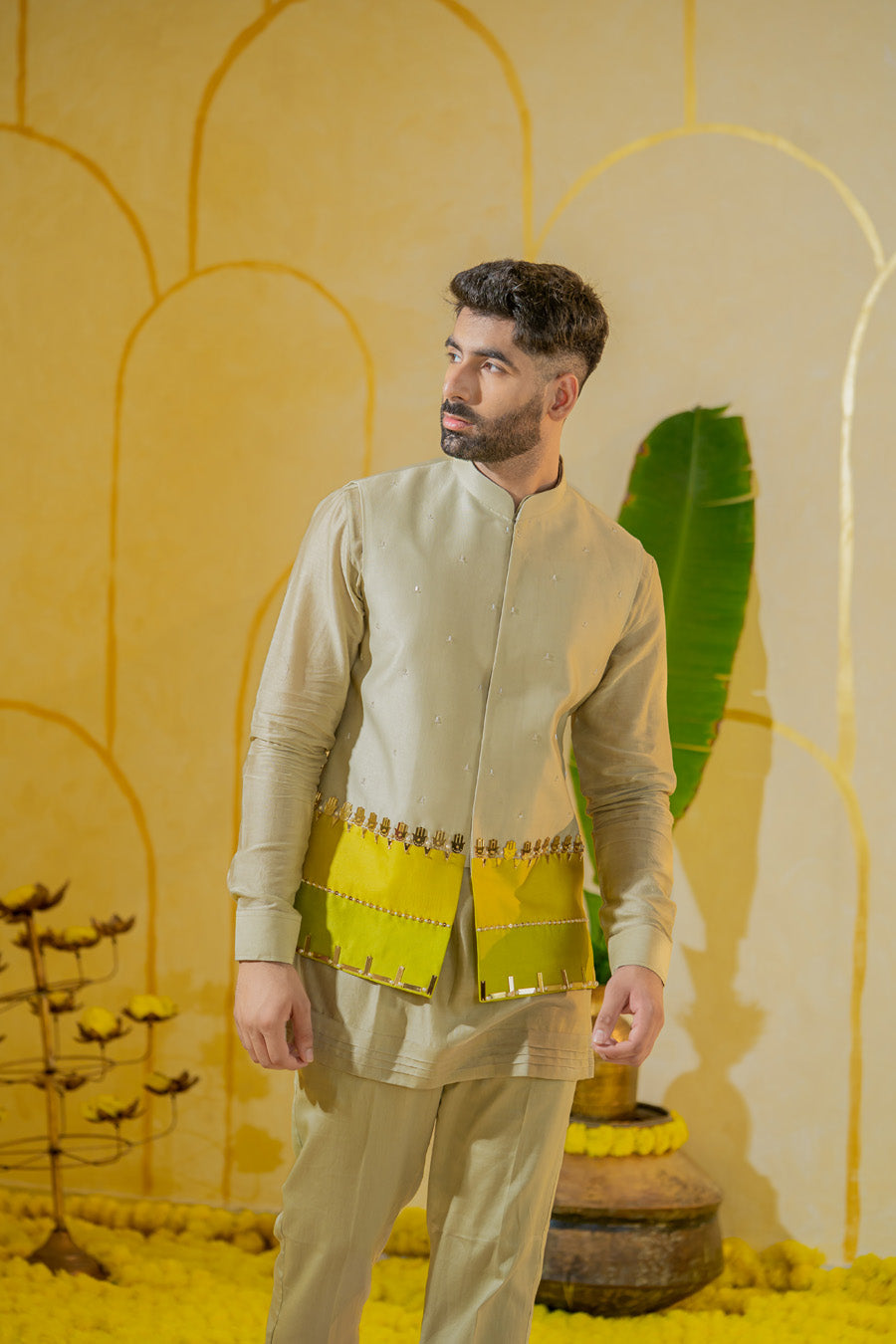 Colorblock Hamsa Bundi