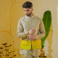 Khaki warm short kurta set