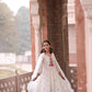 Ivory Lotus Embroidered Suit With Dupatta