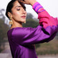 Purple Anarkali Palazzo With Odhni
