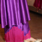 Purple Anarkali Palazzo With Odhni