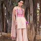 Multicoloured Embroidered Straight Kurta With Sharara And Dupatta
