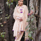 Beige Anarkali Salwar Set With Odhni