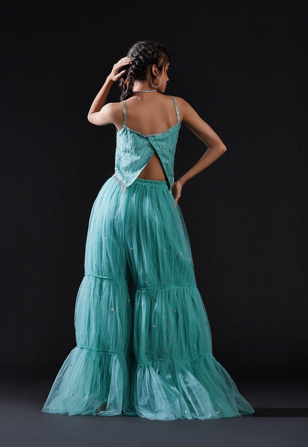 Amanda Sharara Dress Set