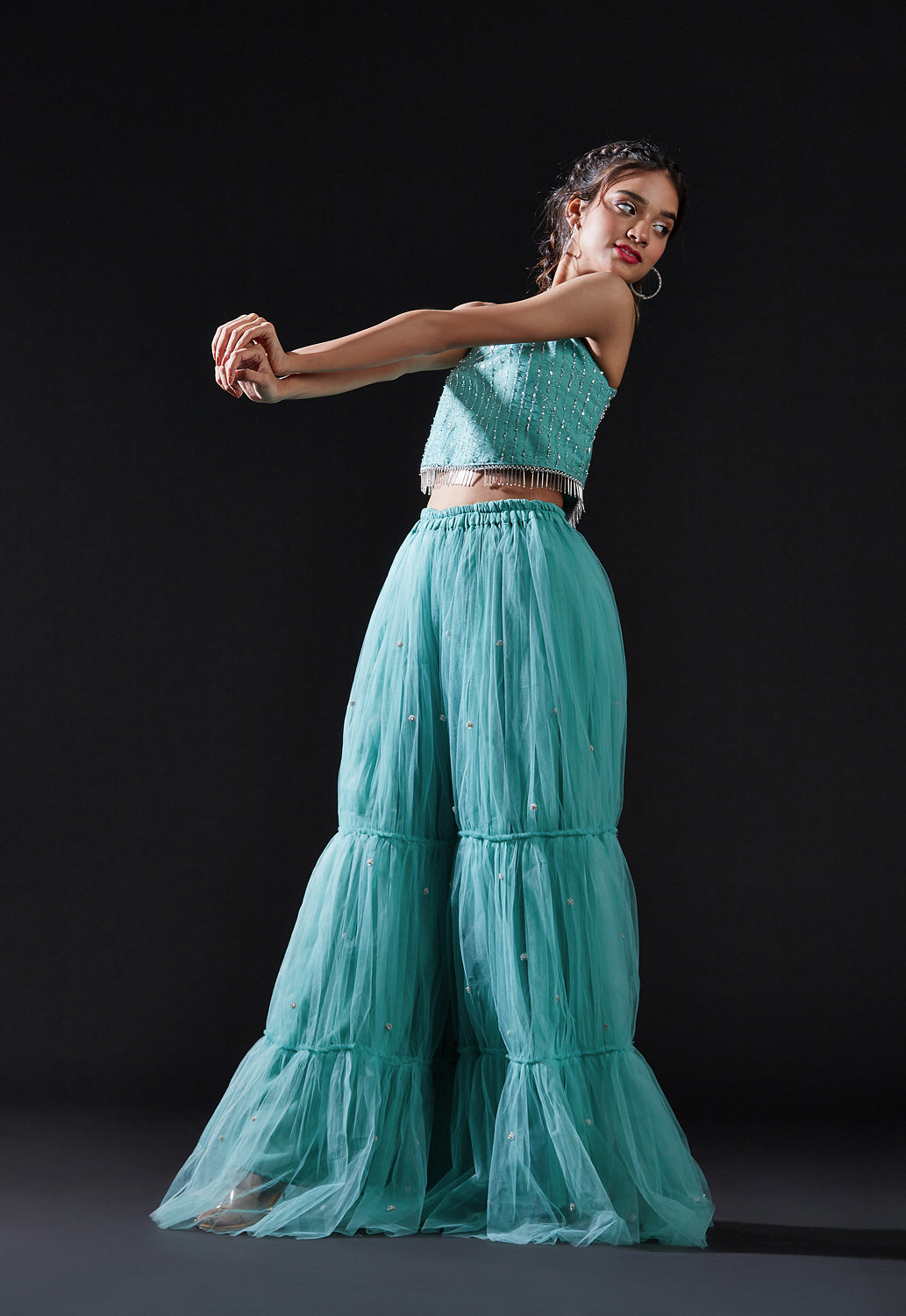 Amanda Sharara Dress Set