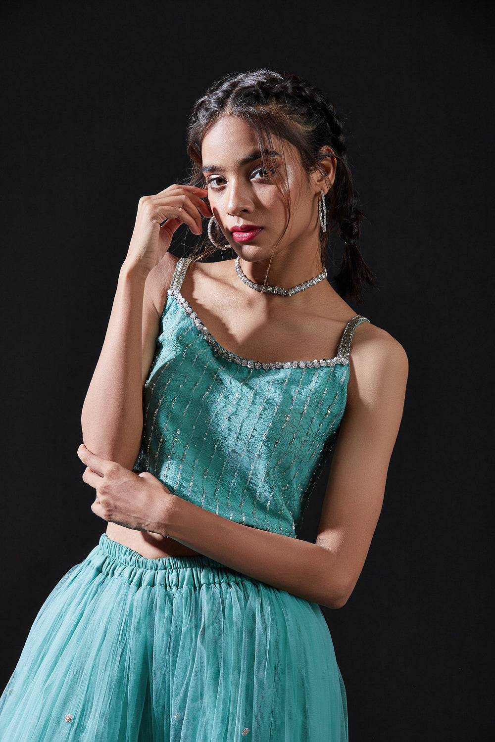 Amanda Sharara Dress Set