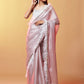 Wild Lavender Glass Organza Saree