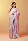 Wild Lavender Glass Organza Saree