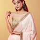 Blush Pink Gajji Silk Saree