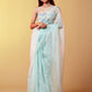 Blue Glitzy Cocktail Saree