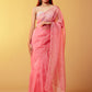 Pink Glitzy Cocktail Saree
