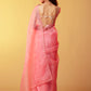 Pink Glitzy Cocktail Saree
