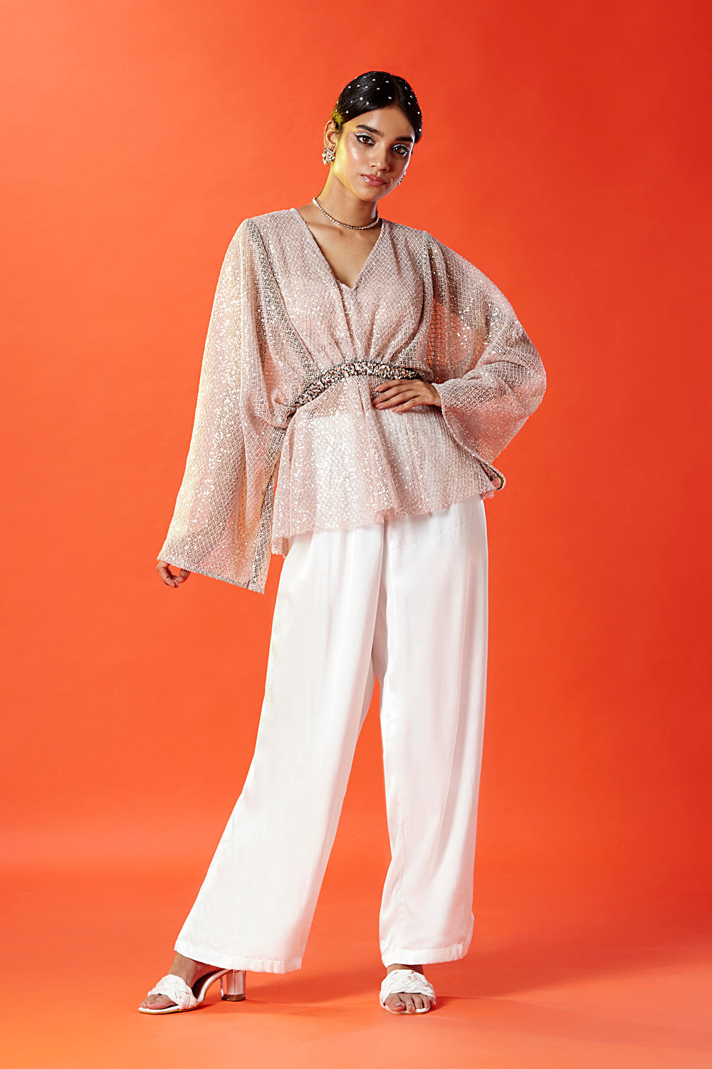 Sequin Kaftan top