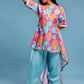 Floral Asymetric Kurta and Salwar set