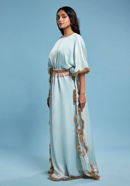 Blue Shimmer Kaftan